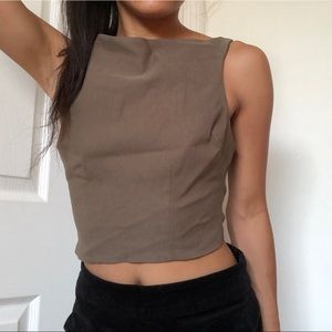 Zara Crop top Zip up